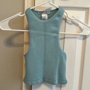 Zara crop top, size xs-s, from portugal flagship store, no tag, never worn.